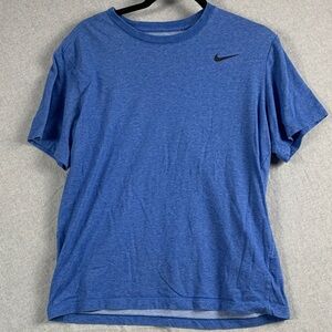 NIKE | M  UNISEX CASUAL SS T SHIRT | BLUE NIKE SWOOSH GRAPHIC
